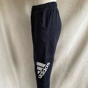 Faded Black Adidas Jogger Sweatpants